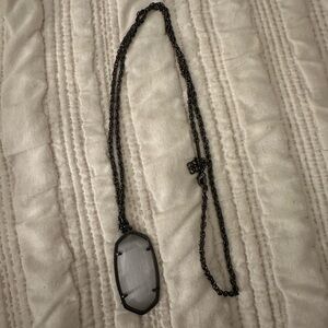 Gun metal Kendra Scott necklace